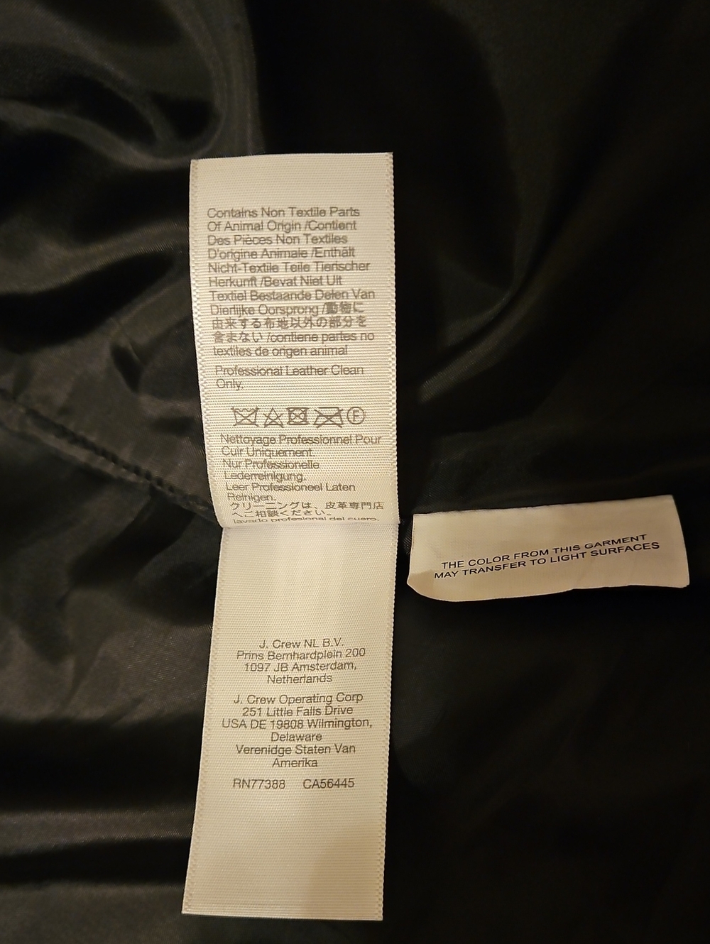 Madewell Washed Leather Motorcycle Jacket Brass Hardware Black Size Large - Picture 8 of 14